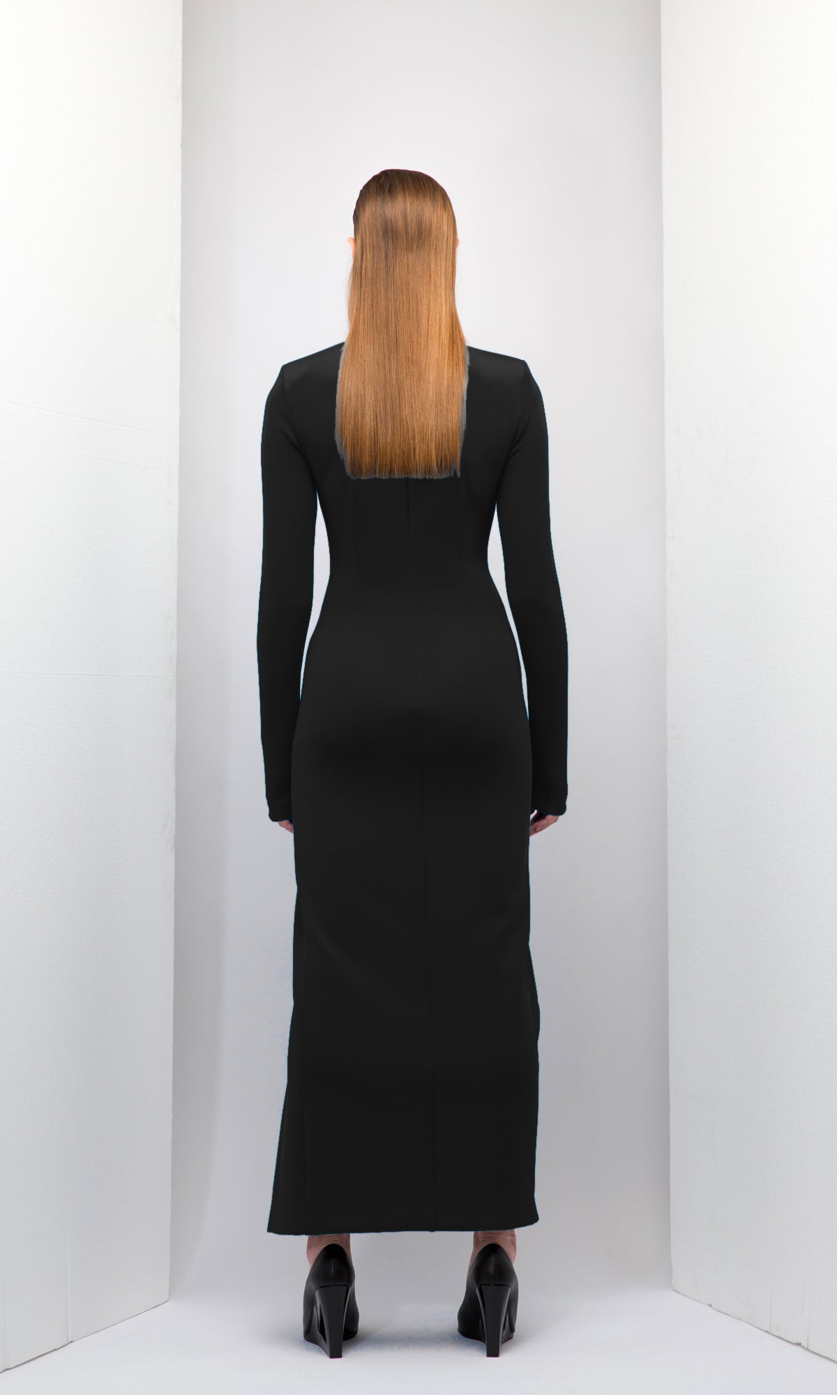 Turtle Neck Long Dress