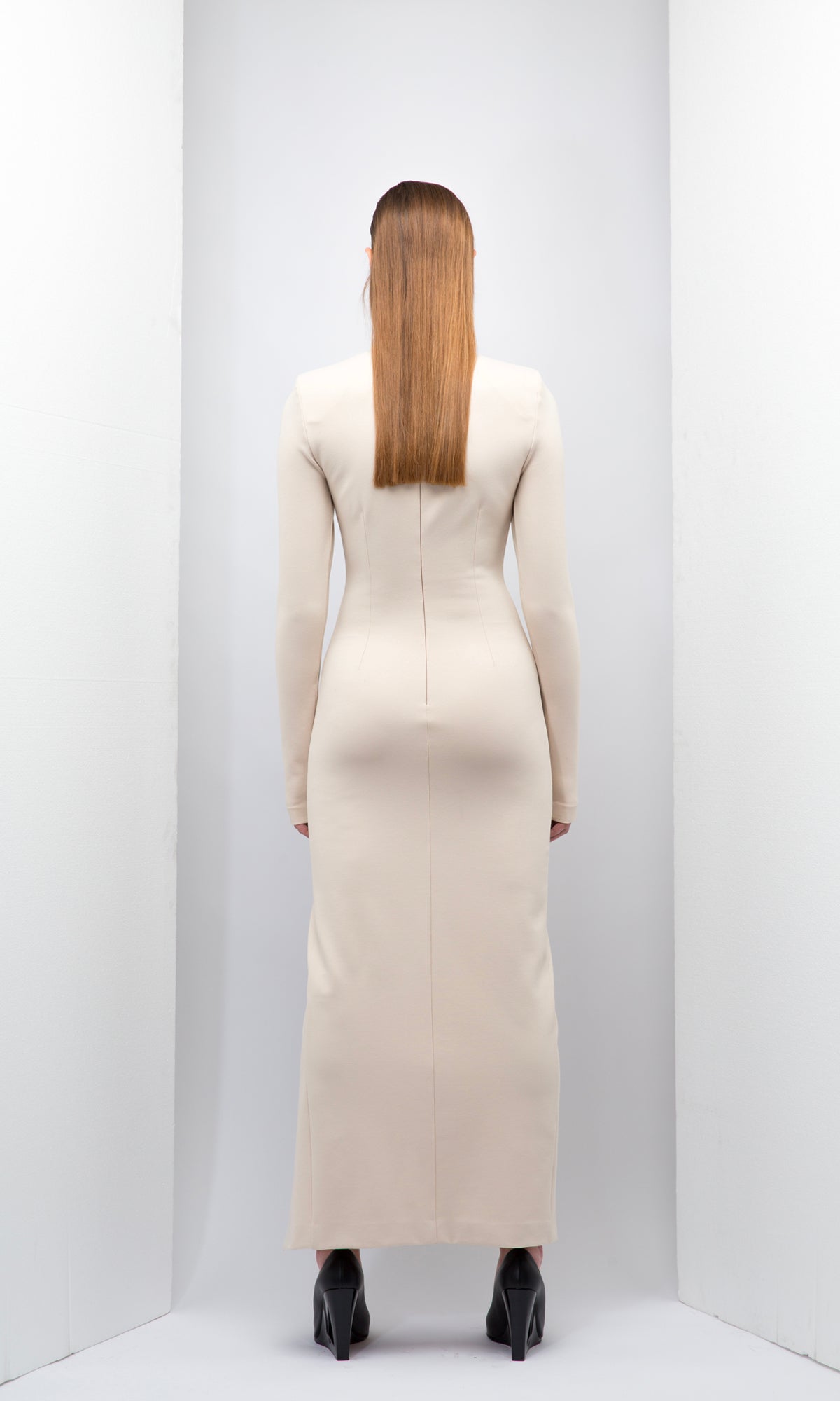 Turtle Neck Long Dress