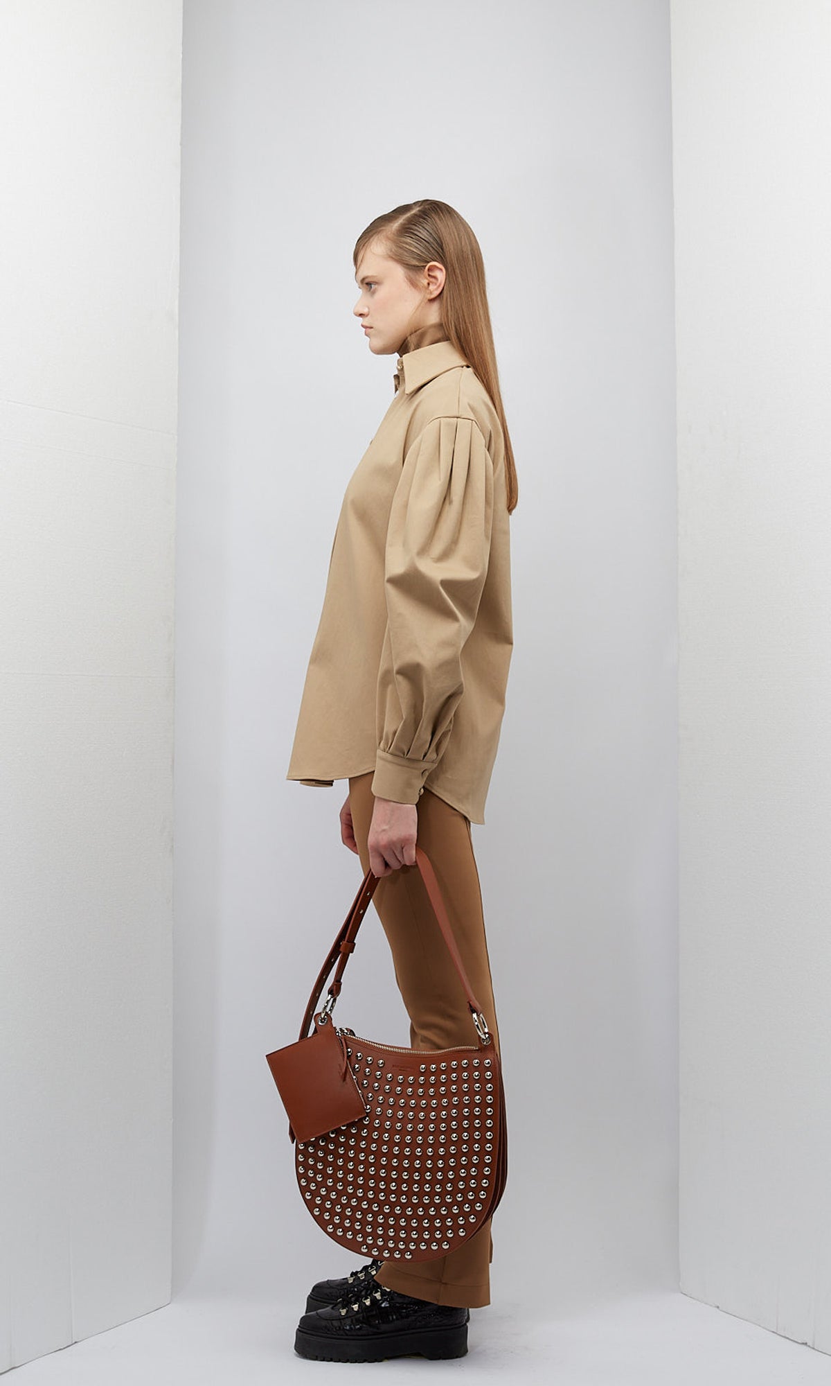 Puff Sleeve Over Shirt