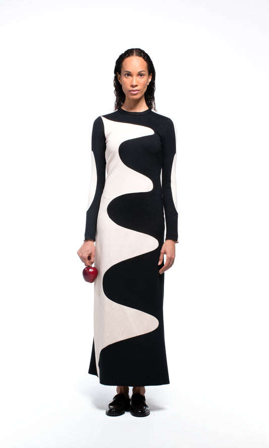 Onda jersey tubino dress