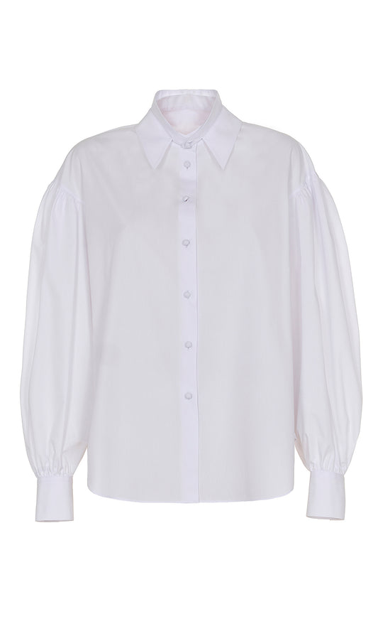 Shirt with puffy sleeves