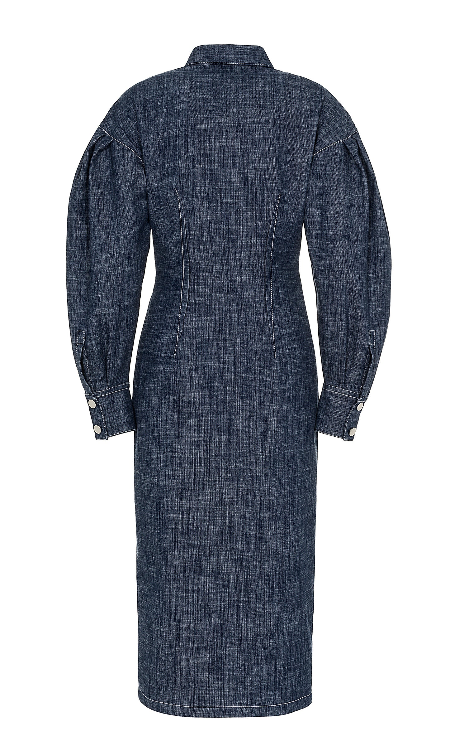 Longuette denim dress