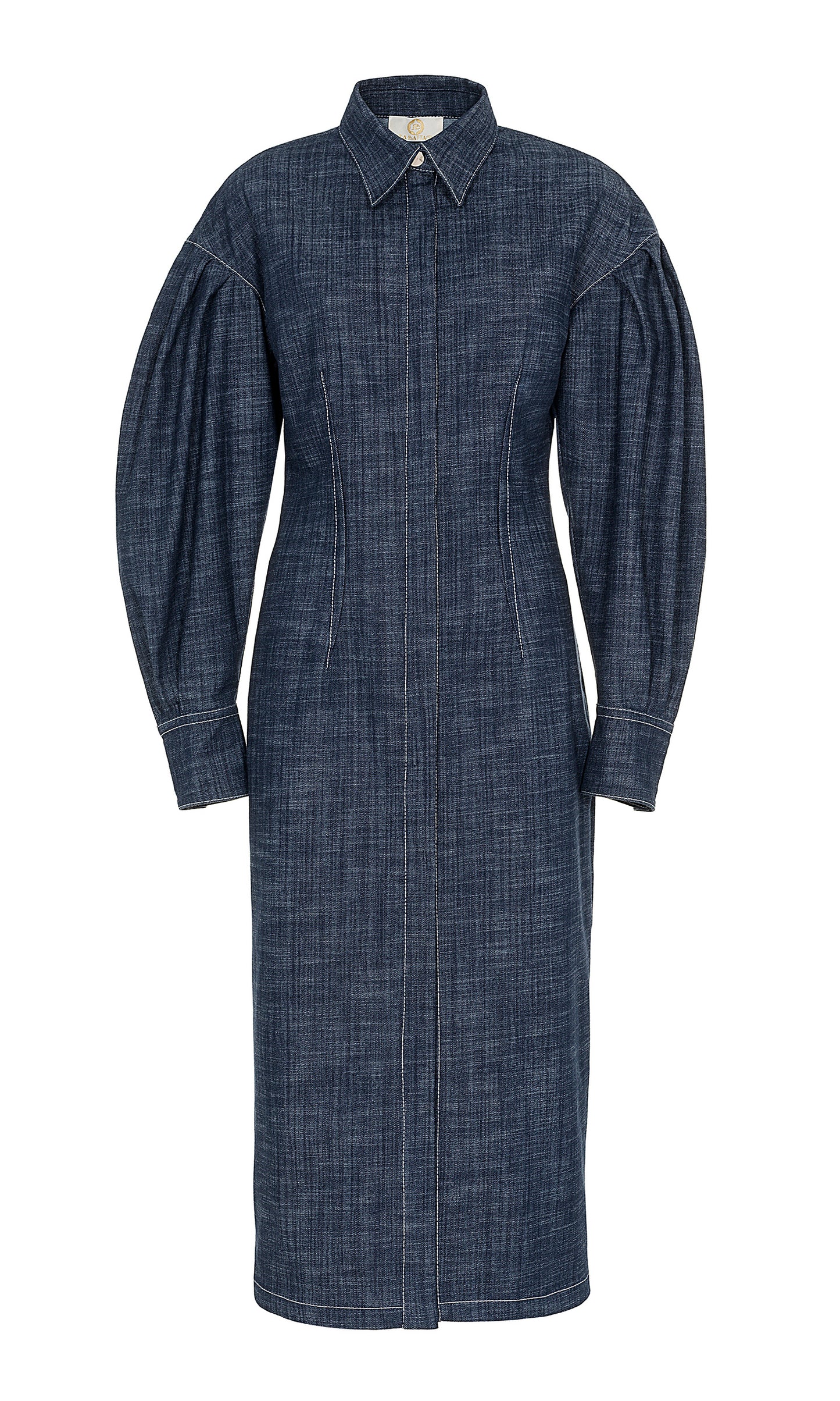 Longuette denim dress