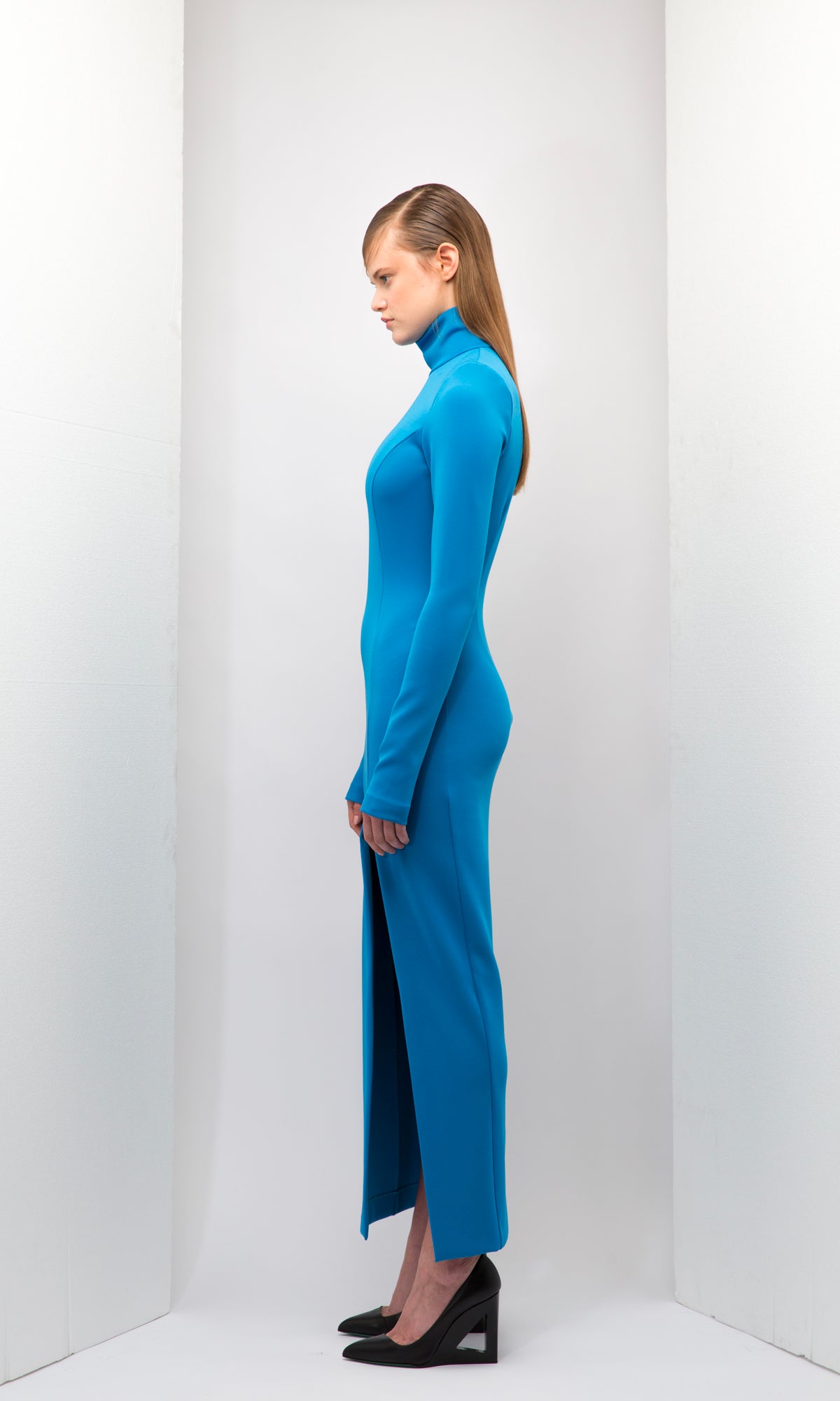 Turtle Neck Long Dress