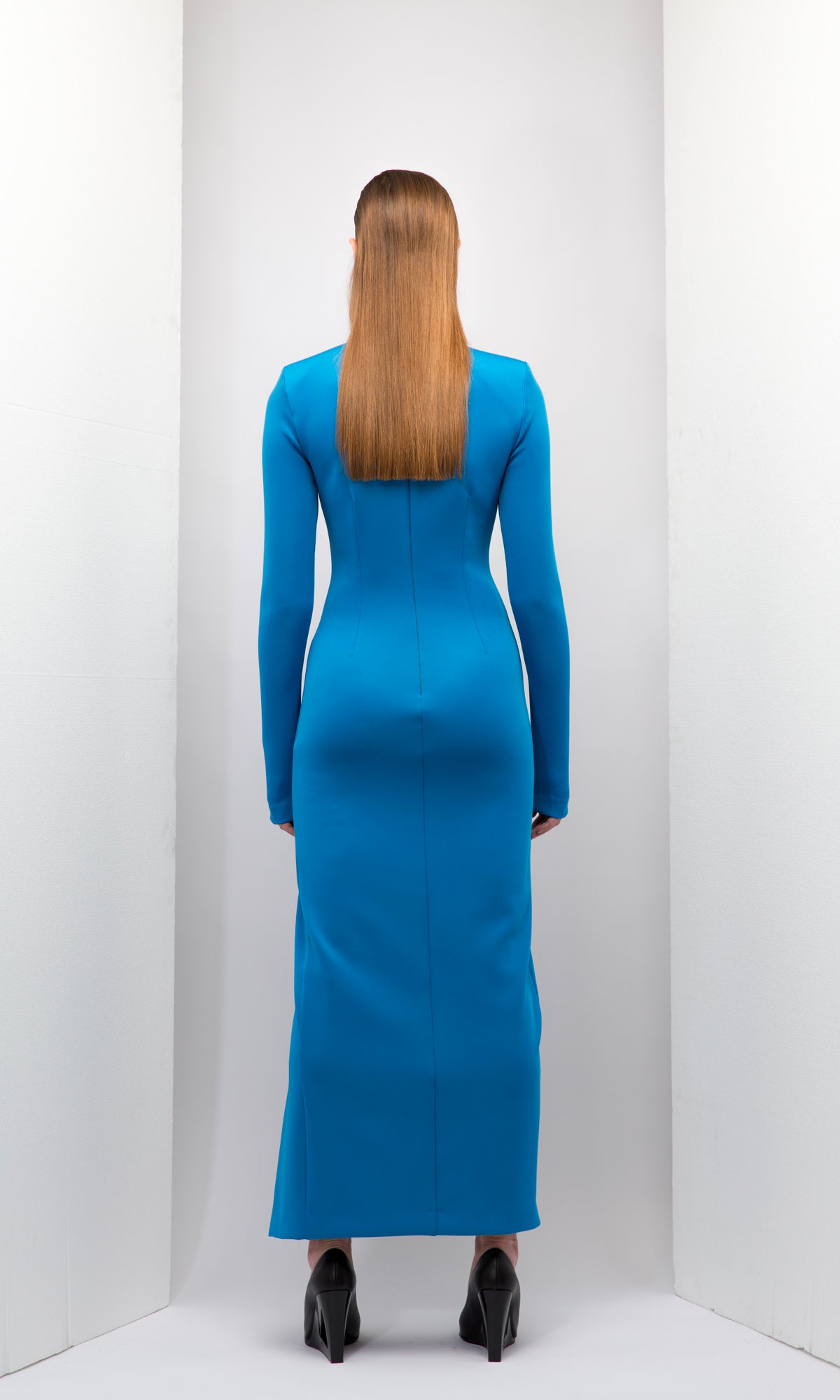Turtle Neck Long Dress