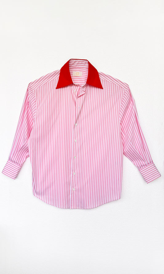 Red Collar Shirt  - in collaboration with DrittoFilo