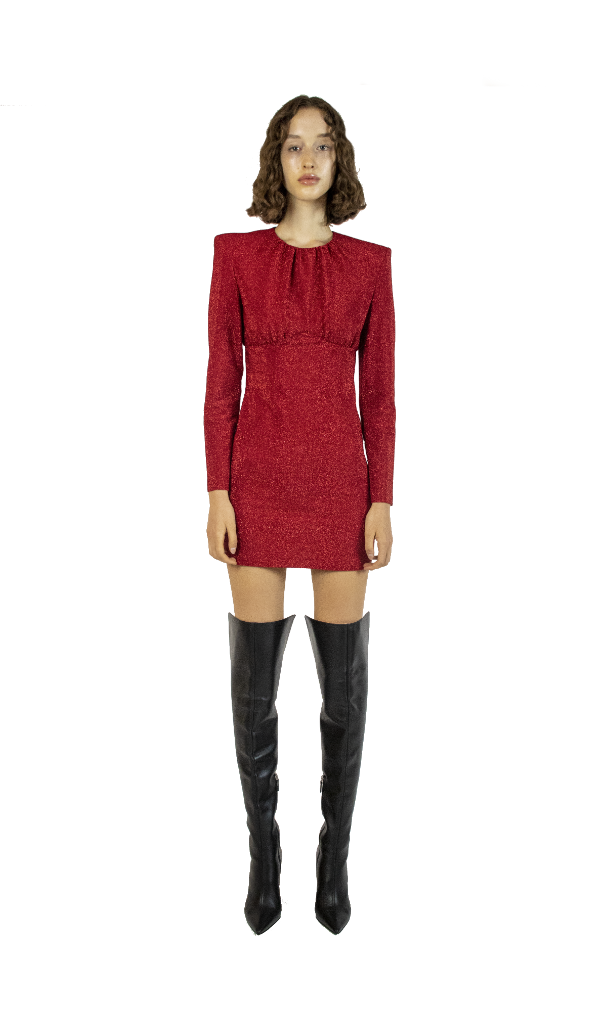 Red Lurex Dress