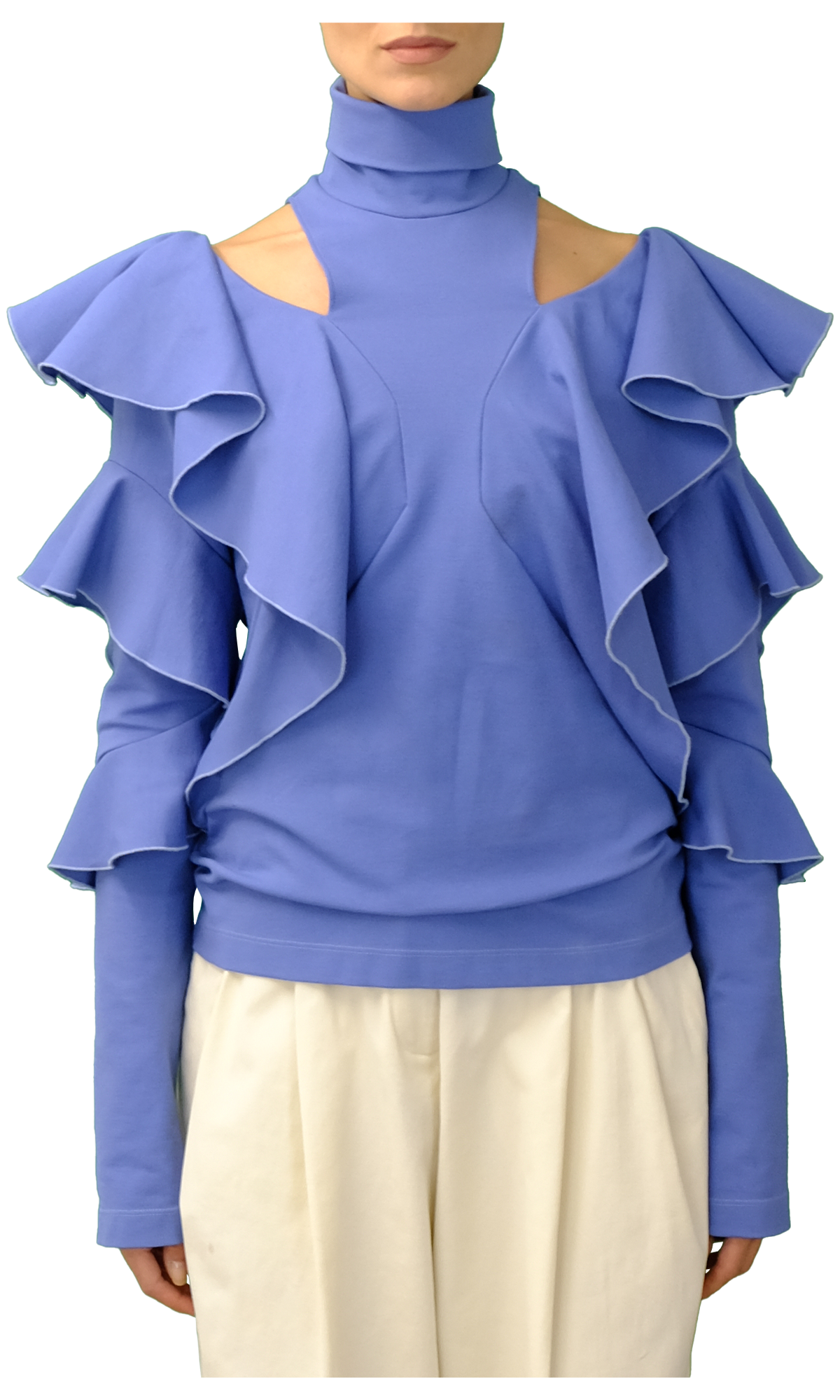 Sara Battaglia Ruffles Top